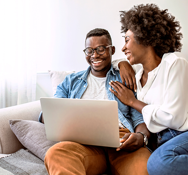 Close up photo of tablet showing report title page.